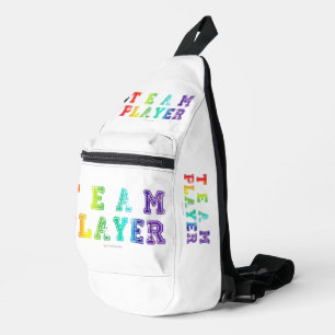 Bandolera El jugador del equipo de SlipperyJoe lleno de lluv