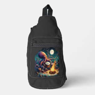 Bandolera El pulpo tamborilero cerca del fuego