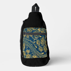 Bandolera Elegancia de Flor Dorada 