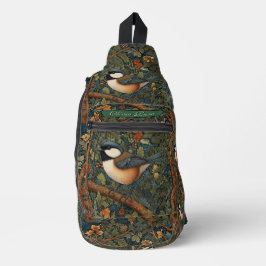 Bandolera Elegant retro woodland bird