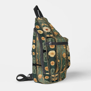 Bandolera Elegante arte victoriano nuevo botánico