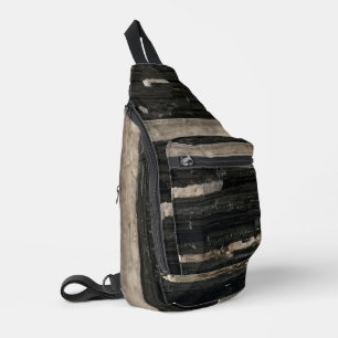 Bandolera Elegante Gemstone Resumen Foto Gem Blanco Negro