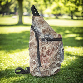 Bandolera Elegante Gradiente Patrón de encaje pastoral medio