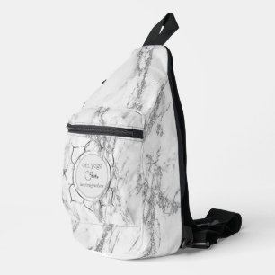 Bandolera Elegante Marca de Mármol Brillante