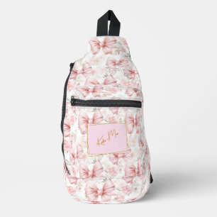 Bandolera Elegante Whimsical Personalizado Coquette Bow