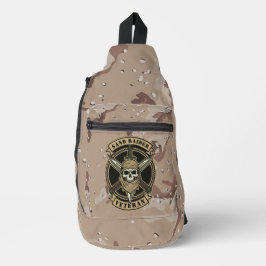 Bandolera Emblema de Combate del Desierto del Veterano Sand