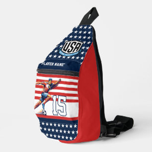 Bandolera Equipo Nacional Patriótico Águila Fútbol USA 
