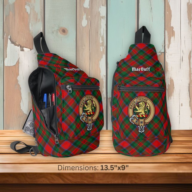 Bandolera Escudo de Clan MacDuff sobre Tartán (Subido por el creador)