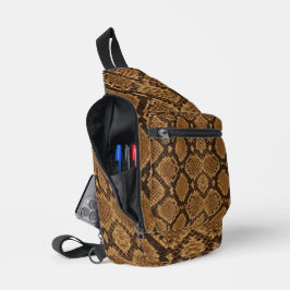 Bandolera Estampado de piel de serpiente Python
