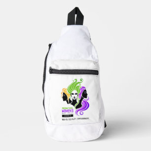 Bandolera Estilizado trío colorido de mujeres 2025