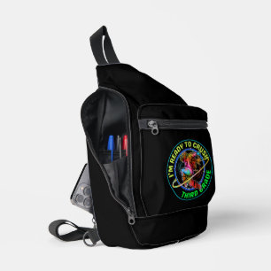 Bandolera Estoy listo para aplastar tercer grado