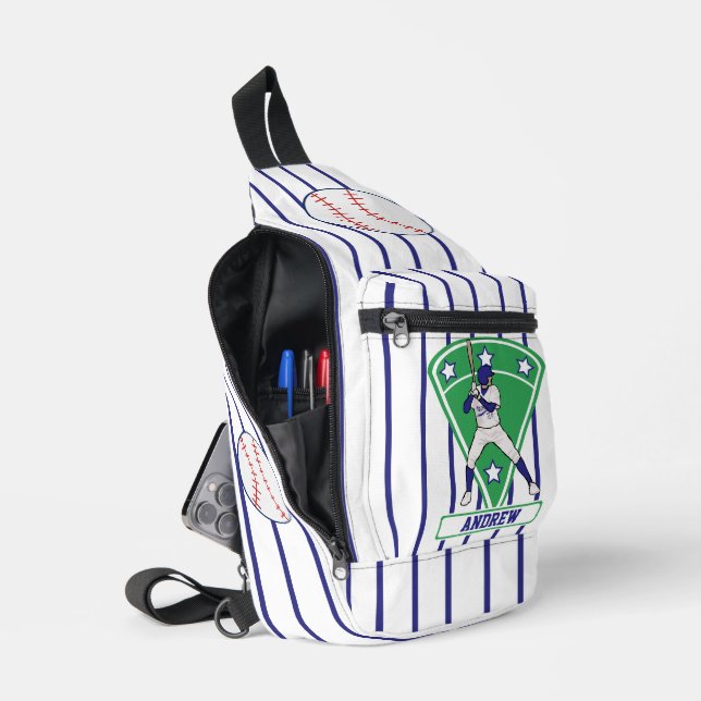 Bandolera Estrella de Batería de Béisbol Personalizada (Abierto)