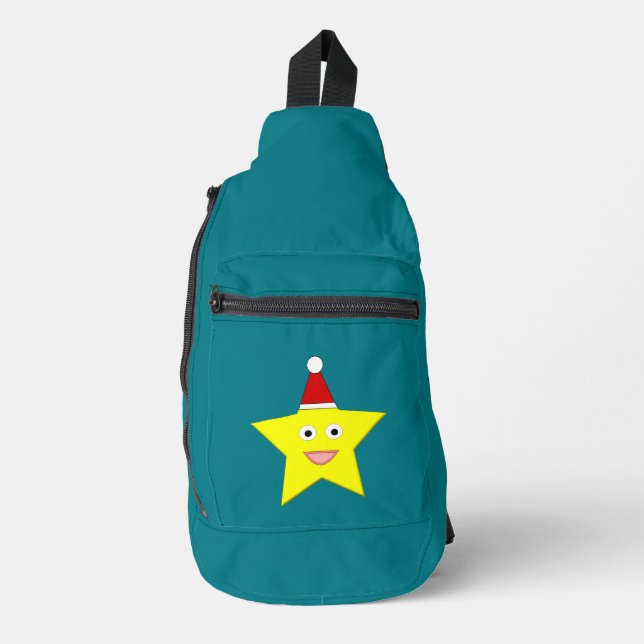Bandolera Estrella feliz de pequeños Navidades (Anverso)