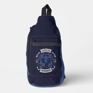 Bandolera Expecto Patronum Gráfico de Silueta Vintage