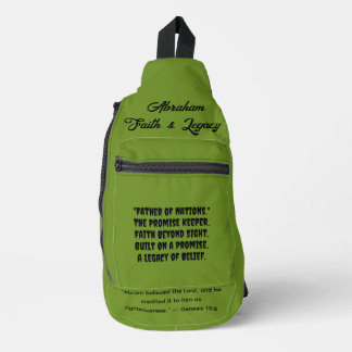 Bandolera "Father of Nations" Biblical Faith Sling Bag