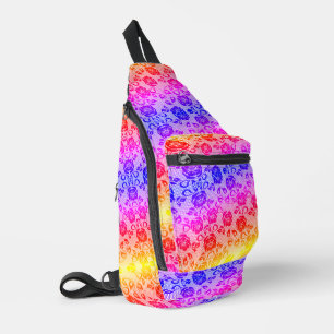 Bandolera Faux Colorful Lace Fishnet