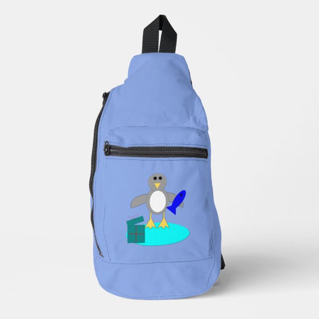Bandolera Feliz Navidad Pingüino (Anverso)