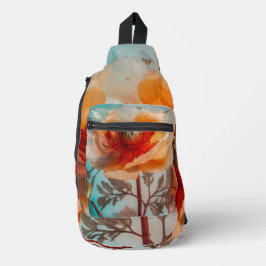 Bandolera Flor Naranja Delicada