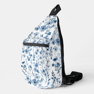 Bandolera Floral azul