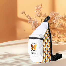 Bandolera Floral Butterfly Personalized Sling Bag