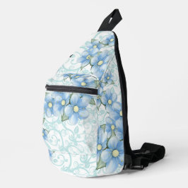 Bandolera Flores Azules