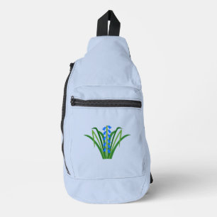 Bandolera Flores de Bluebell Niño Primavera