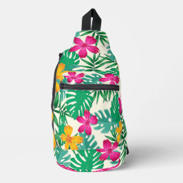 Bandolera Flores tropicales