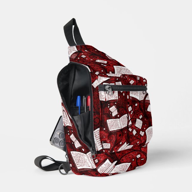 Bandolera Fondo de los Libros Rojos (Abierto)