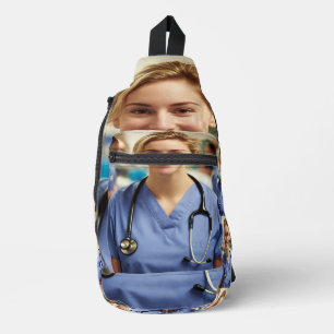 Bandolera Foto de enfermera personalizar