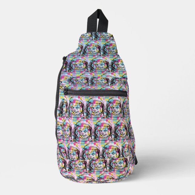 Bandolera Gata Astronauta (Anverso)