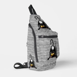 Bandolera Gato al Revés Personaje de Dibujos Divertido