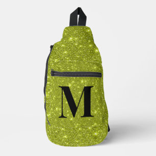 Bandolera Glamour Moderno Brillante Amarillo Lima Inicial Br