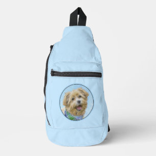 Bandolera Glen de Imaal Terrier Pintando Arte Perro Original