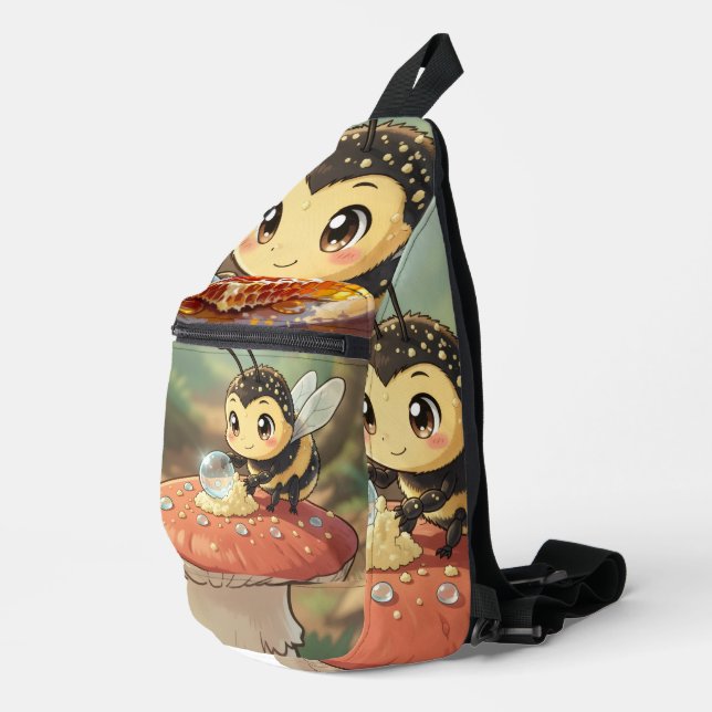 Bandolera Goldene Hummel im Blütentanz  (Esquina derecha)