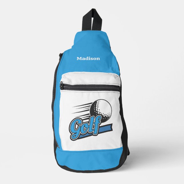 Bandolera Golf de nombre personalizado (Anverso)