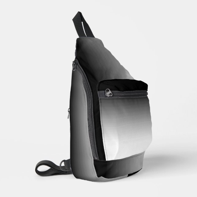 Bandolera Gradiente blanco a negro (Esquina izquierda)