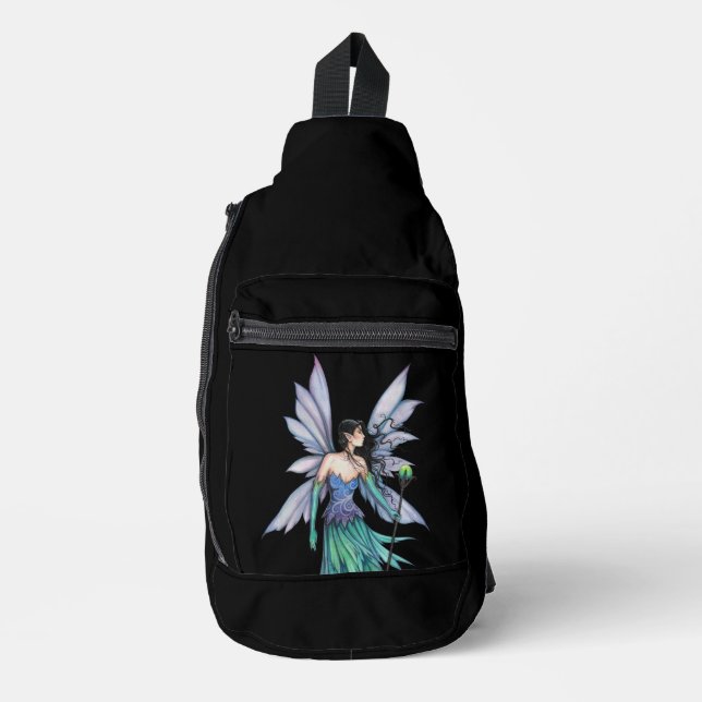 Bandolera Hada del cielo de fantasía con bastón (Anverso)