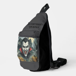Bandolera Halloween, vampiro sediento de sangre, espeluznant