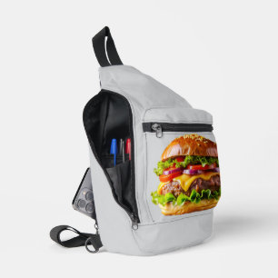 Bandolera Hamburguesa con queso apetitosa de SlipperyJoe cru