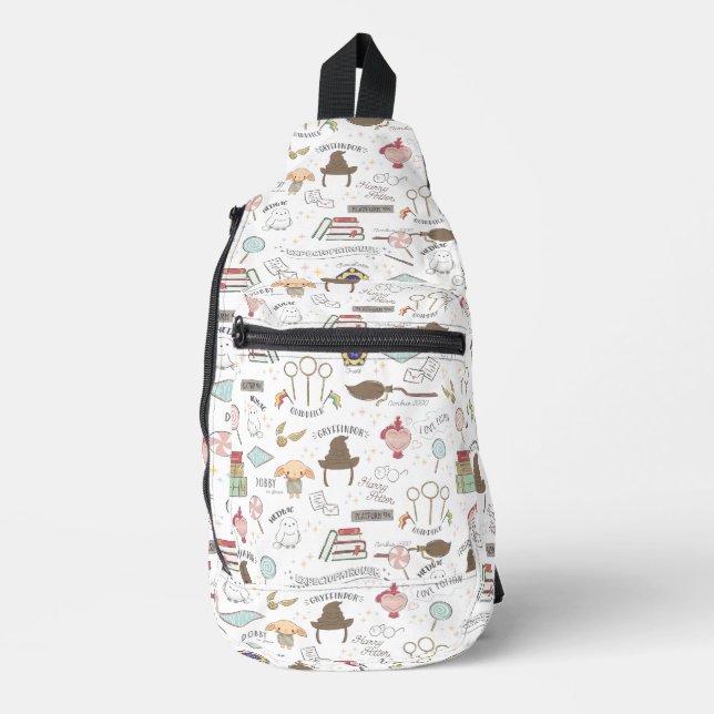 Bandolera HARRY POTTER™ Patrón Mágico Pequeño (Anverso)