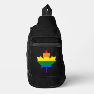 Bandolera Hoja de arce de orgullo arcoíris