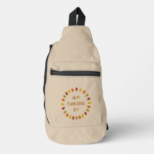 Bandolera Hojas de roble de Acción de Gracias