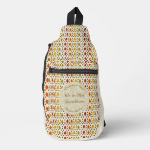 Bandolera Hojas de roble y maíz Personalizado Boda otoño