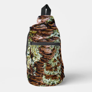 Bandolera Hongos verdes y marrones