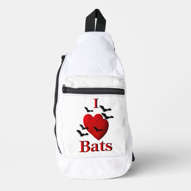 Bandolera I Heart Bats (Anverso)