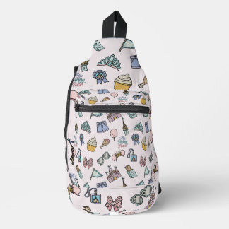 Bandolera Iconos de vacaciones del parque temático caprichos