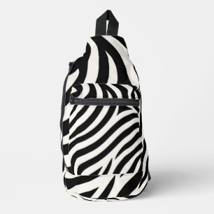 Bandolera Impresión moderna de rayas de cebra