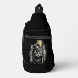 Bandolera Impresionante gato steampunk