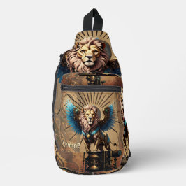 Bandolera Impresionante león de vapor
