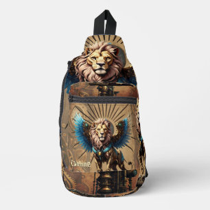Bandolera Impresionante león de vapor